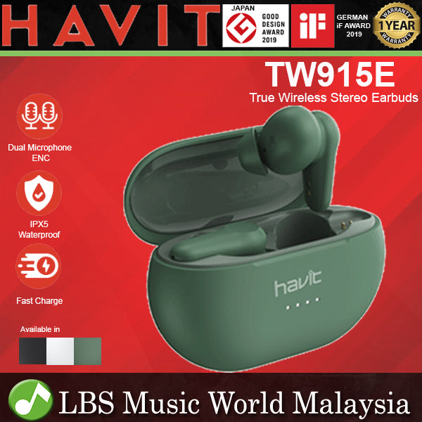 Havit TW915E Wireless Earbuds With Surround Sound and ANC Active Noise Cancelling