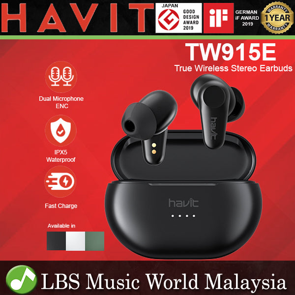 Havit TW915E Wireless Earbuds With Surround Sound and ANC Active Noise Cancelling