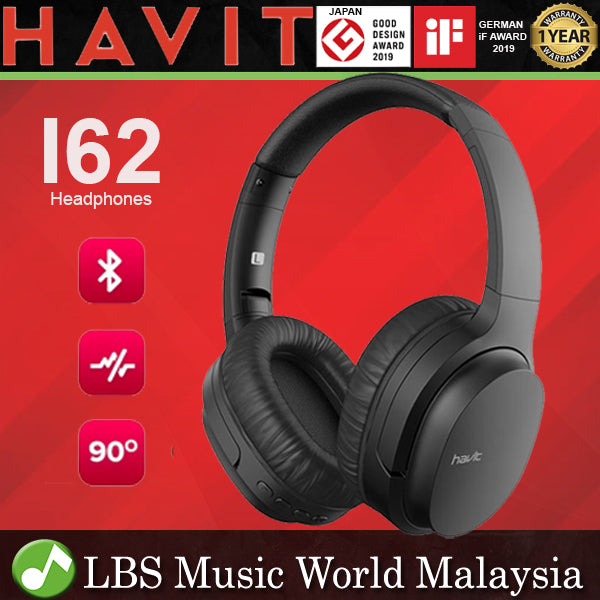 Havit I62 Wireless Bluetooth Headphones with Ergonomic Design and Extra Bass Headset