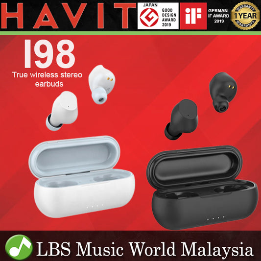 Havit I98 True Wireless Bluetooth Stereo Earbuds With Portable Charging Case