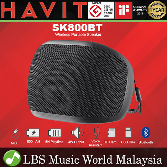 HAVIT SK800BT Wireless Portable Bluetooth Mini Speaker with Voice Assistant and Battery Powered