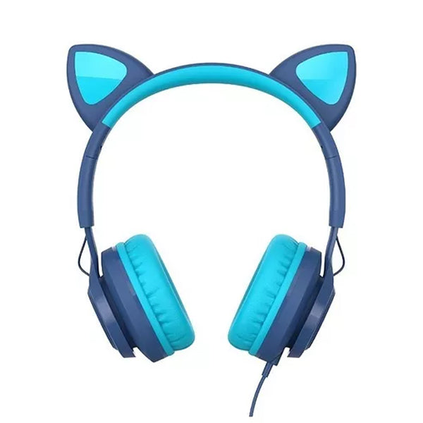 HAVIT H225D Wired Over Ear Headphone with Built In Headset Mic and Cat Design
