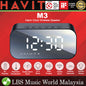 HAVIT M3 Wireless Bluetooth Speaker Alarm Clock - Black