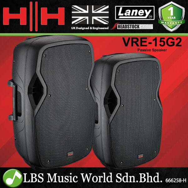 HH Electronics VRE-15G2 800 Watt 15 Inch Vector Passive Speaker (VRE15G2 VRE 15G2)