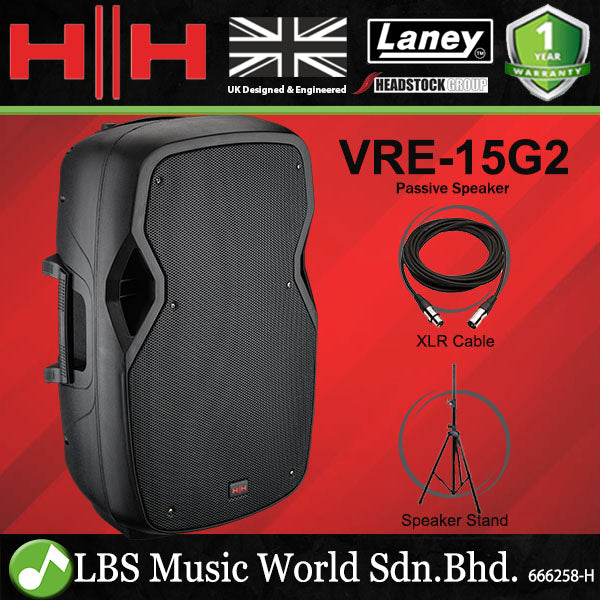 HH Electronics VRE-15G2 800 Watt 15 Inch Vector Passive Speaker (VRE15G2 VRE 15G2)