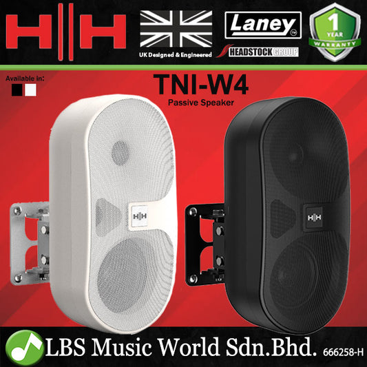 HH Electronics TNi-W4 4 Inch Tessen Wall Mount Passive Speaker with 4 Power Tappings Ranging - Each (TNiW4 TNi W4)