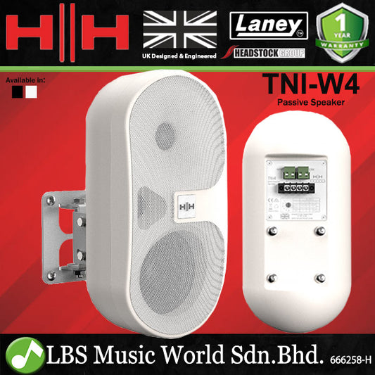 HH Electronics TNi-W4 4 Inch Tessen Wall Mount Passive Speaker with 4 Power Tappings Ranging - Each (TNiW4 TNi W4)