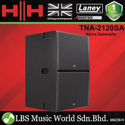 HH Electronics TNA-2120SA 1200 Watt 2x12 Inch Active Subwoofer (TNA2120SA TNA 2120SA)