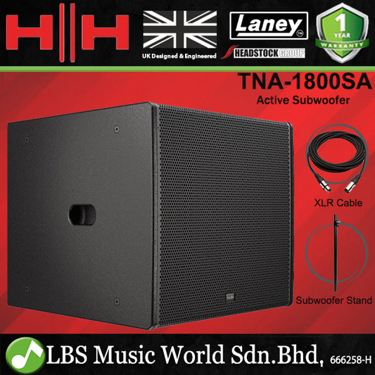 HH Electronics TNA-1800SA 4000 Watt 18 Inch Active Powered Subwoofer (TNA1800SA TNA 1800SA)
