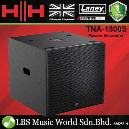 HH Electronics TNA-1800S 2000 Watt 18 Inch Passive Line Array Subwoofer Cabinet (TNA1800S TNA 1800S)