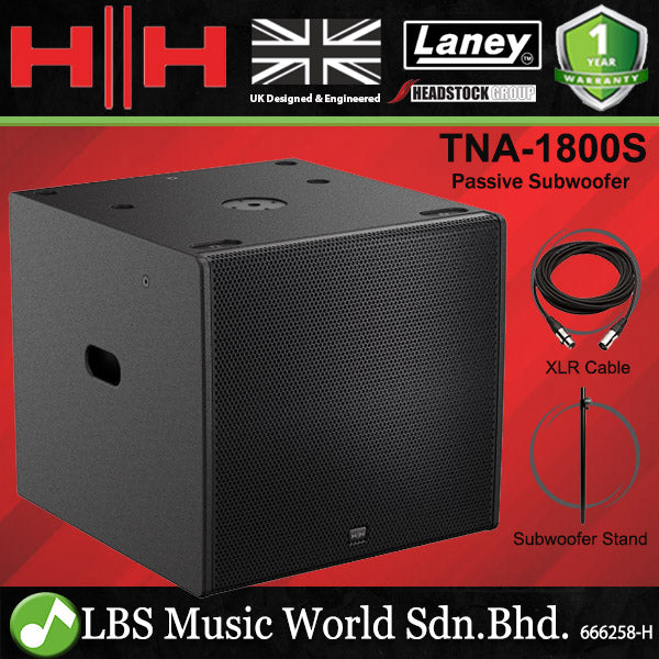 HH Electronics TNA-1800S 2000 Watt 18 Inch Passive Line Array Subwoofer Cabinet (TNA1800S TNA 1800S)