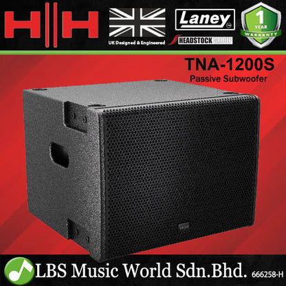 HH Electronics TNA-1200S 1200 Watt 12 Inch Passive Line Array Subwoofer (TNA1200S TNA 1200S)