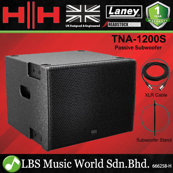 HH Electronics TNA-1200S 1200 Watt 12 Inch Passive Line Array Subwoofer (TNA1200S TNA 1200S)