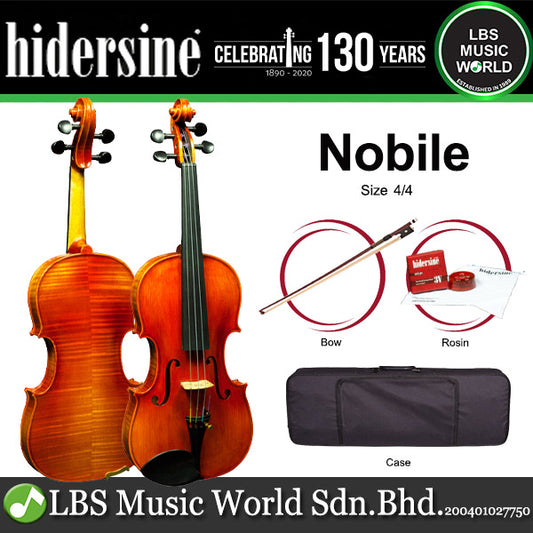 [Indent Order] Hidersine Nobile Violin 4/4 Outfit with Bow, Rosin and Case - Strad Non-Antique
