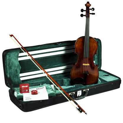 [Indent Order] Hidersine Melodioso Violin 4/4 Outfit with Bow, Rosin and Case - Guarneri Antique