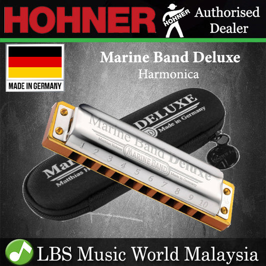 Hohner Marine Band Deluxe Harmonica 10 Hole Mouth Organ French Harp Made in Germany