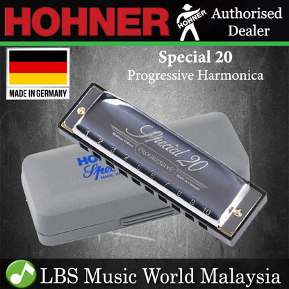 Hohner Special 20 Progressive Harmonica 10 Hole Mouth Organ French Harp Made in Germany