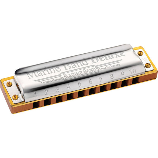 Hohner Marine Band Deluxe Harmonica 10 Hole Mouth Organ French Harp Made in Germany