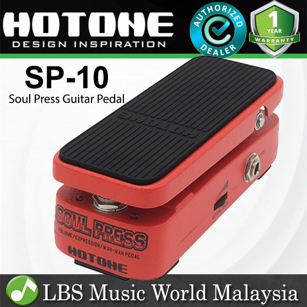 Hotone SP-10 Soul Press Mini Wah Expression Volume Pedal for Guitar, Bass and Keyboards (SP10 SP 10)