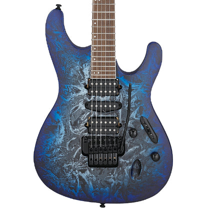 Ibanez S770 Nyatoh Body Electric Guitar with HSH Pickup and Rosewood Fingerboard - Cosmic Blue Frozen Matte