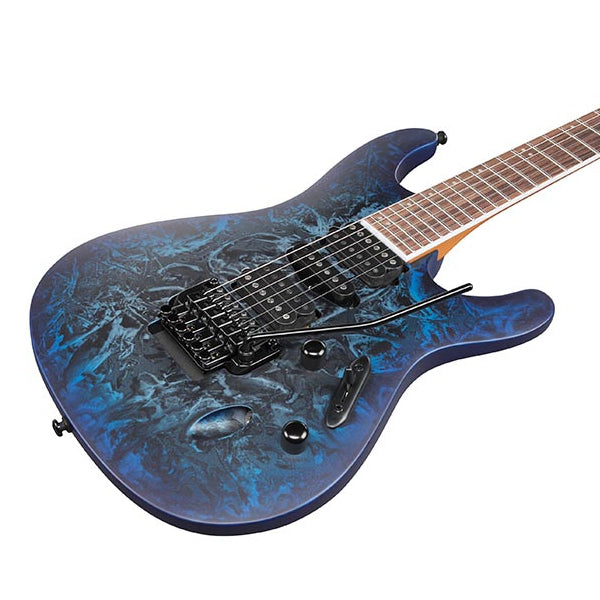 Ibanez S770 Nyatoh Body Electric Guitar with HSH Pickup and Rosewood Fingerboard - Cosmic Blue Frozen Matte