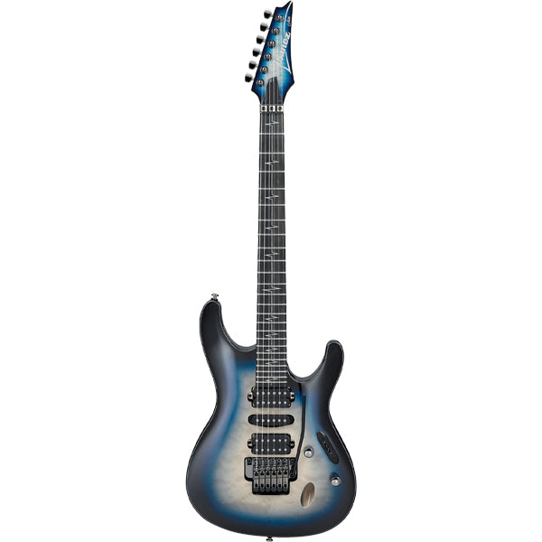 Ibanez JIVAJR Quilted Maple Top Electric Guitar HSH Pickup with Ebony Fretboard - Deep Sea Blonde
