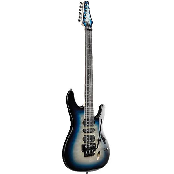 Ibanez JIVAJR Quilted Maple Top Electric Guitar HSH Pickup with Ebony Fretboard - Deep Sea Blonde