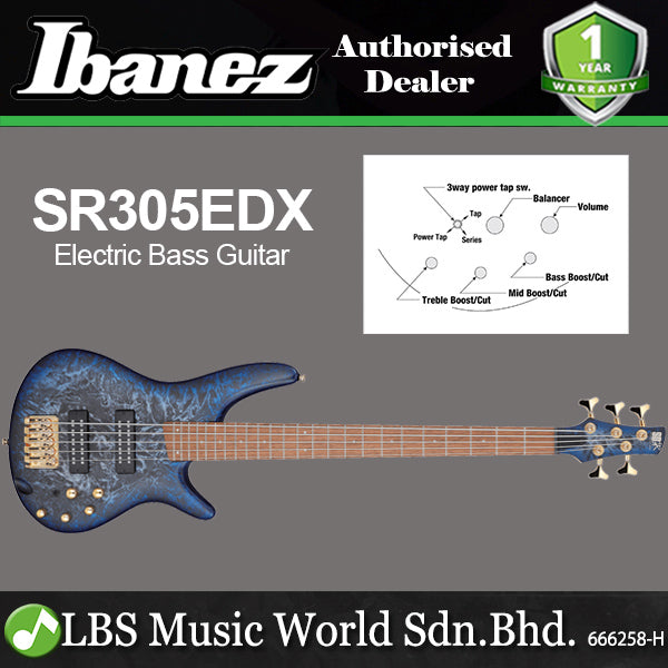 Ibanez SR305EDX 5 String Nyatoh Body Electric Bass Guitar with Jatoba Fretboard