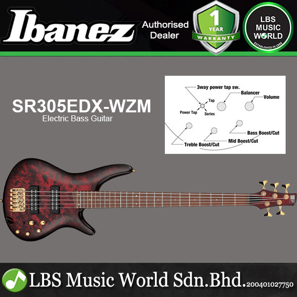 Ibanez SR305EDX 5 String Nyatoh Body Electric Bass Guitar with Jatoba Fretboard