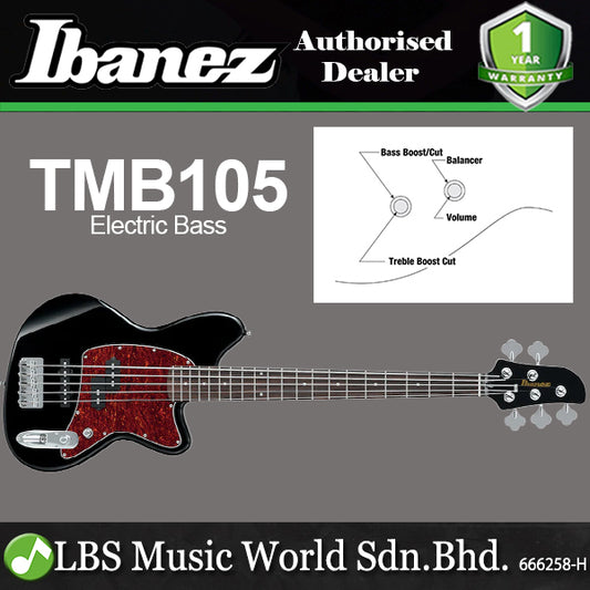 Ibanez TMB105 5 String Poplar Body Electric Bass with Jatoba Fretboard - Black