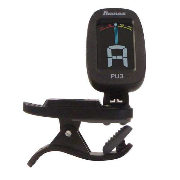 Ibanez PU3 Clip On Chromatic Tuner with Automatic Power On and Off Switch - Black