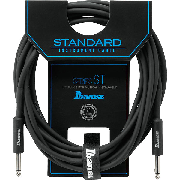 Ibanez SI20 6 Meter Instrument Guitar Cable 2 Straight Plug - 20ft (SI 20)