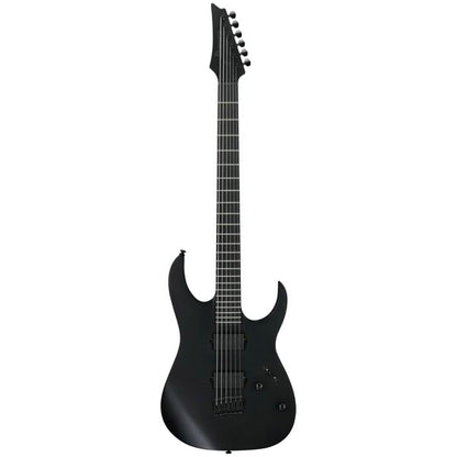 Ibanez RGRTBB21 Baritone Nyatoh Wing Body Electric Guitar with HH Pickup and Ebony Fretboard - Black Flat
