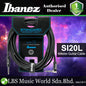Ibanez SI20L 6 Meter Instrument Cable Straight and Right Angled Plugs for Guitar Keyboard Bass (SI20 L)