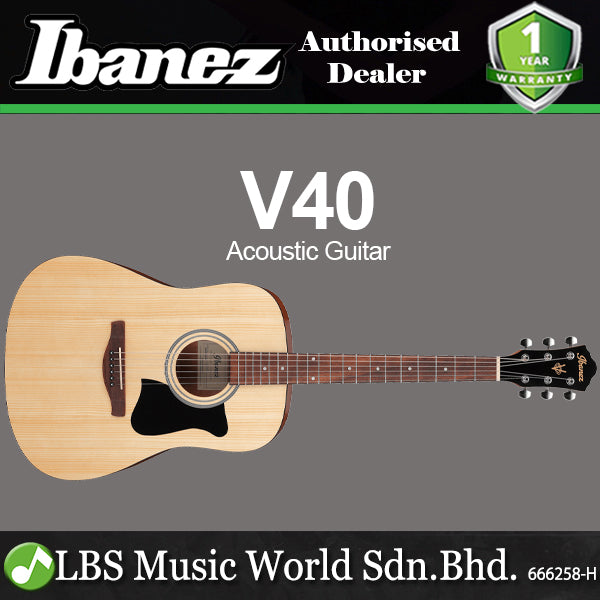 Ibanez V40 Dreadnought Body Spruce Top Acoustic Guitar with Nandu Wood Fretboard - Open Pore Natural