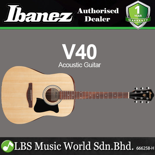 Ibanez V40 Dreadnought Body Spruce Top Acoustic Guitar with Nandu Wood Fretboard - Open Pore Natural