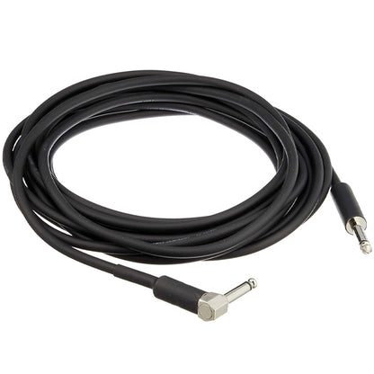 Ibanez SI20L 6 Meter Instrument Cable Straight and Right Angled Plugs for Guitar Keyboard Bass (SI20 L)