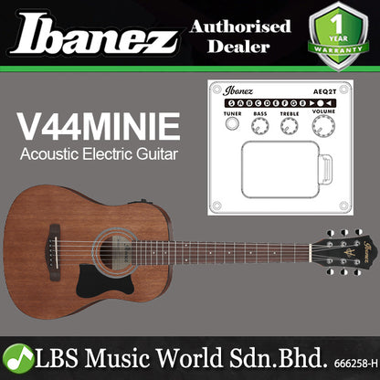 Ibanez V44MINIE Dreadnought Body Acoustic Electric Guitar Nandu Wood Fretboard - Open Pore Natural (V44 MINI E)