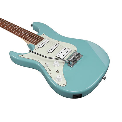 Ibanez AZES40L Left Handed Electric Guitar HSS Pickup with Jatoba Fretboard and Tremolo - Purist Blue