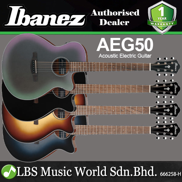 Ibanez AEG50 Spruce Top Grand Concert AEG Series Acoustic Electric Guitar
