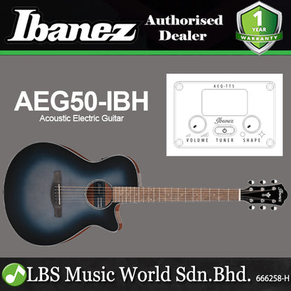 Ibanez AEG50 Spruce Top Grand Concert AEG Series Acoustic Electric Guitar