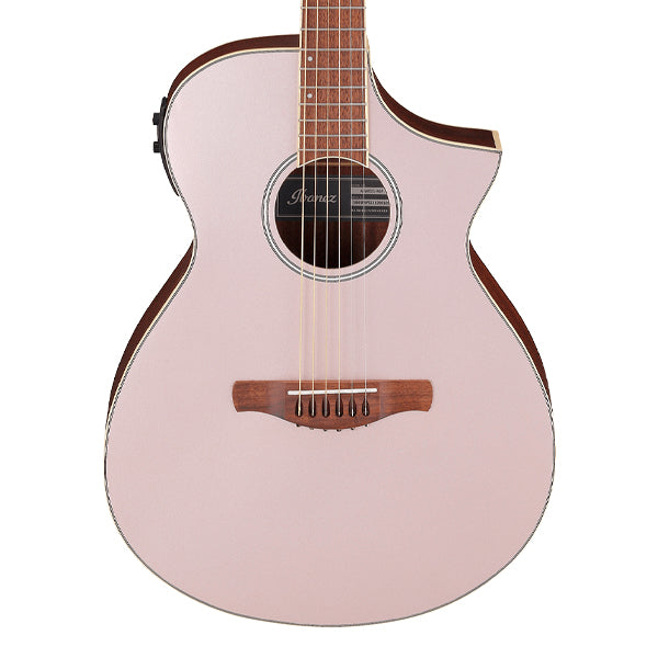 Ibanez AEWC12 Spruce Top AEWC Acoustic Electric Guitar - Rose Gold Metallic Flat
