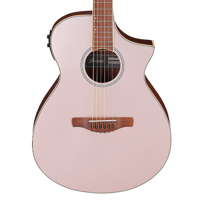 Ibanez AEWC12 Spruce Top AEWC Acoustic Electric Guitar - Rose Gold Metallic Flat