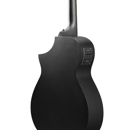 Ibanez AEWC13 Spruce Top AEWC Acoustic Electric Guitar - Weathered Black Open Pore