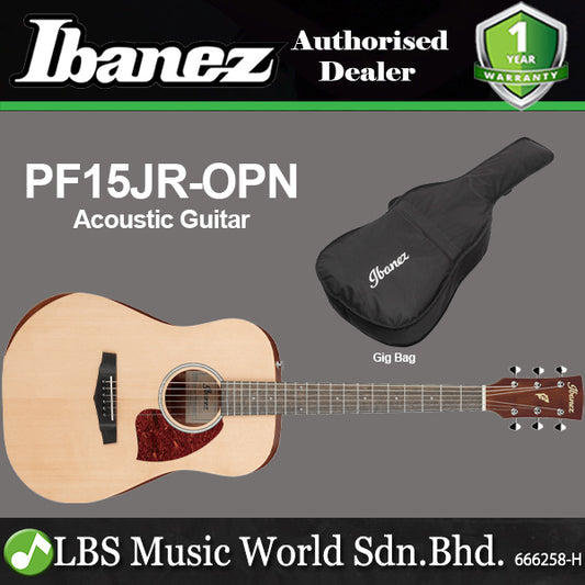 [Discontinued] Ibanez PF15JR Spruce Top Dreadnought Junior Body Acoustic Guitar with Laurel Fretboard - Open Pore Natural (PF15 JR)