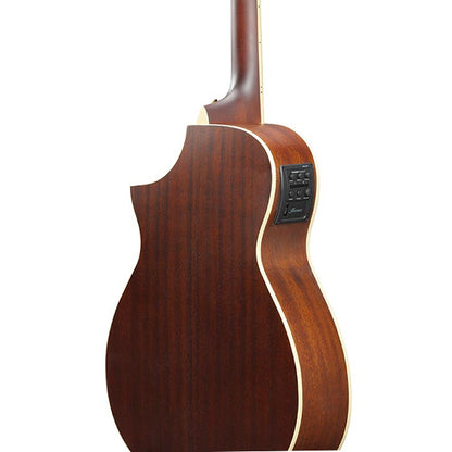 Ibanez AEWC12 Spruce Top AEWC Acoustic Electric Guitar - Rose Gold Metallic Flat