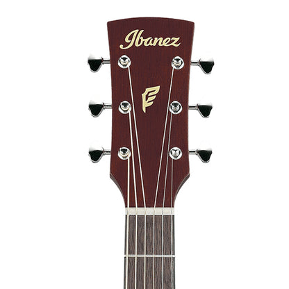 Ibanez PF14JR Okoume Top Dreadnought Junior Body Acoustic Guitar With Laurel Fretboard and Gig Bag - Open Pore Natural (PF14 JR)