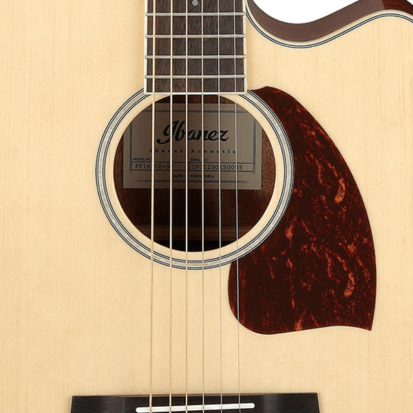 Ibanez PF16WCE Spruce Top Dreadnought Cutaway Body Acoustic Electric Guitar - Natural High Gloss (PF16 WCE)