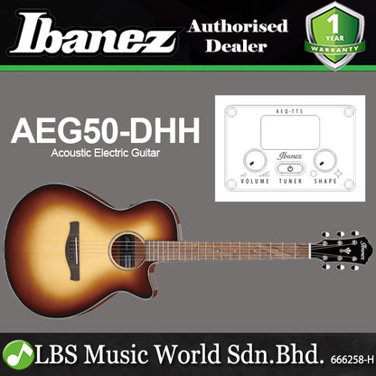 Ibanez AEG50 Spruce Top Grand Concert AEG Series Acoustic Electric Guitar