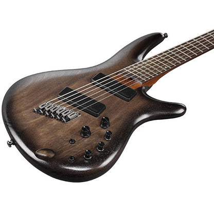 Ibanez SRC6MS 6-STRING Okoume Body Electric Bass Guitar - Black Stained Burst Low Gloss